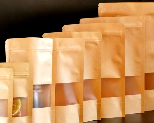 Ламинирани крафт хартиени торби с отстъпка