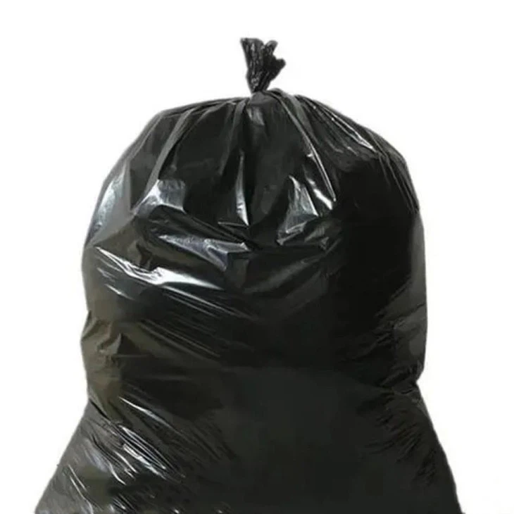 Черна преносима торба за боклук