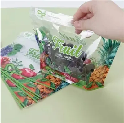 Търговия на едро с висококачествена чанта за плодове и зеленчуци с дръжка и отвор за въздух